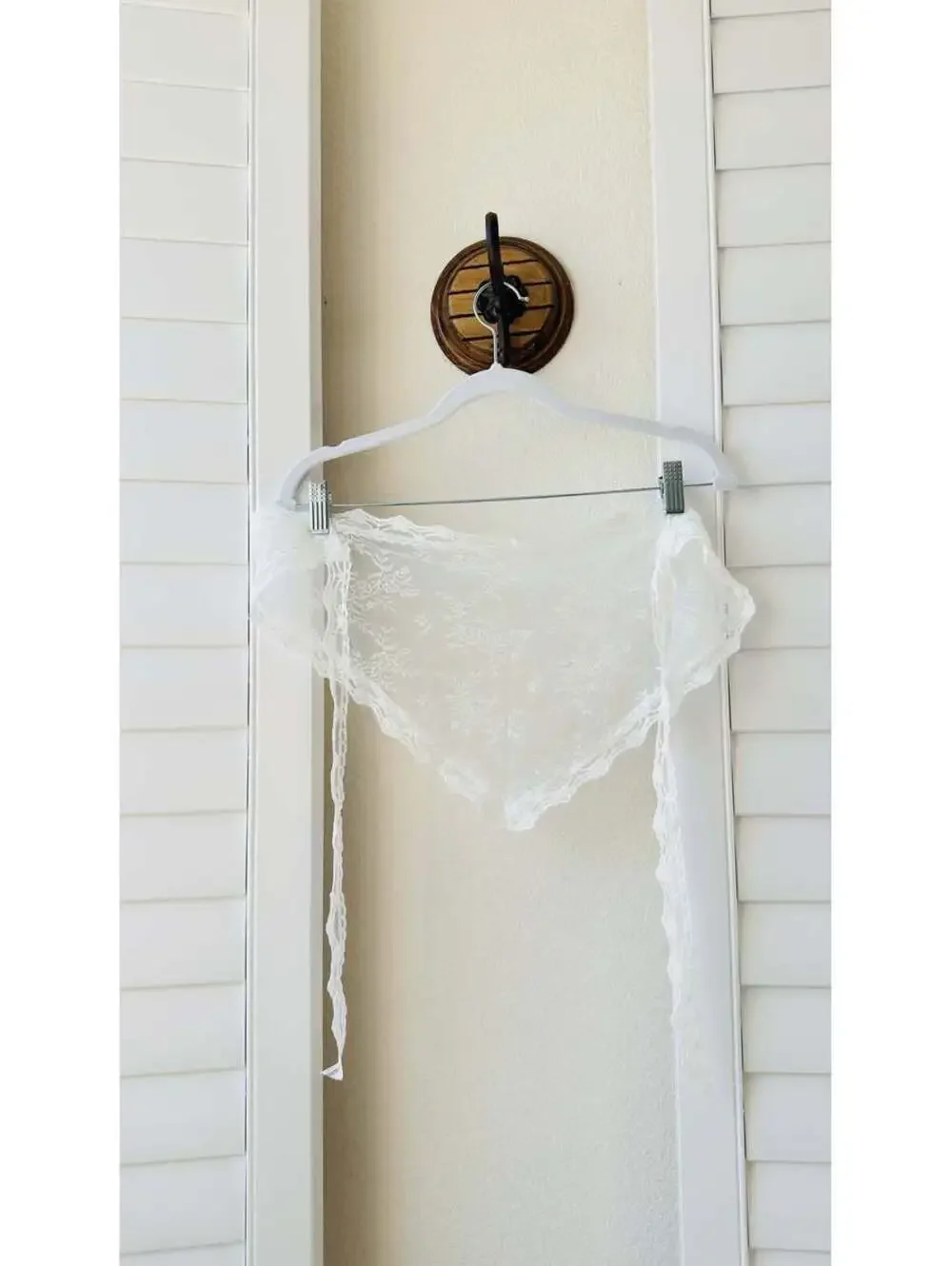 Floral Lace Triangle Hair Scarf Bandana [COPY]